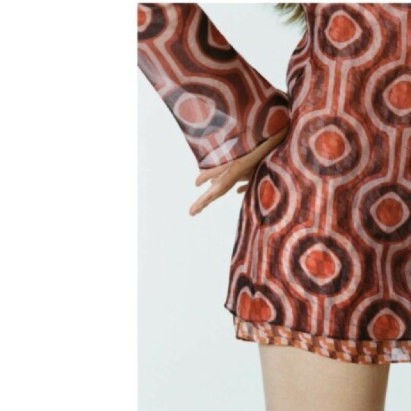 Zara Organza Mini Dress - Picture 4 of 8